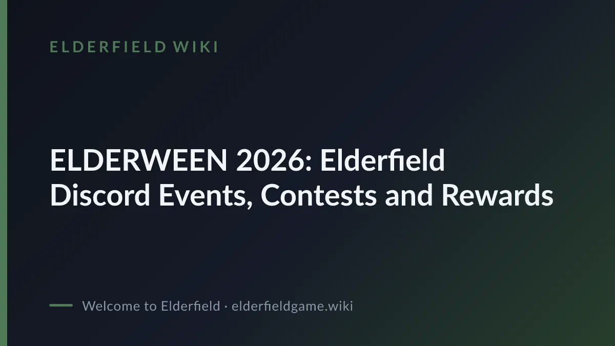 ELDERWEEN 2026: Elderfield Discord Events, Contests and Rewards